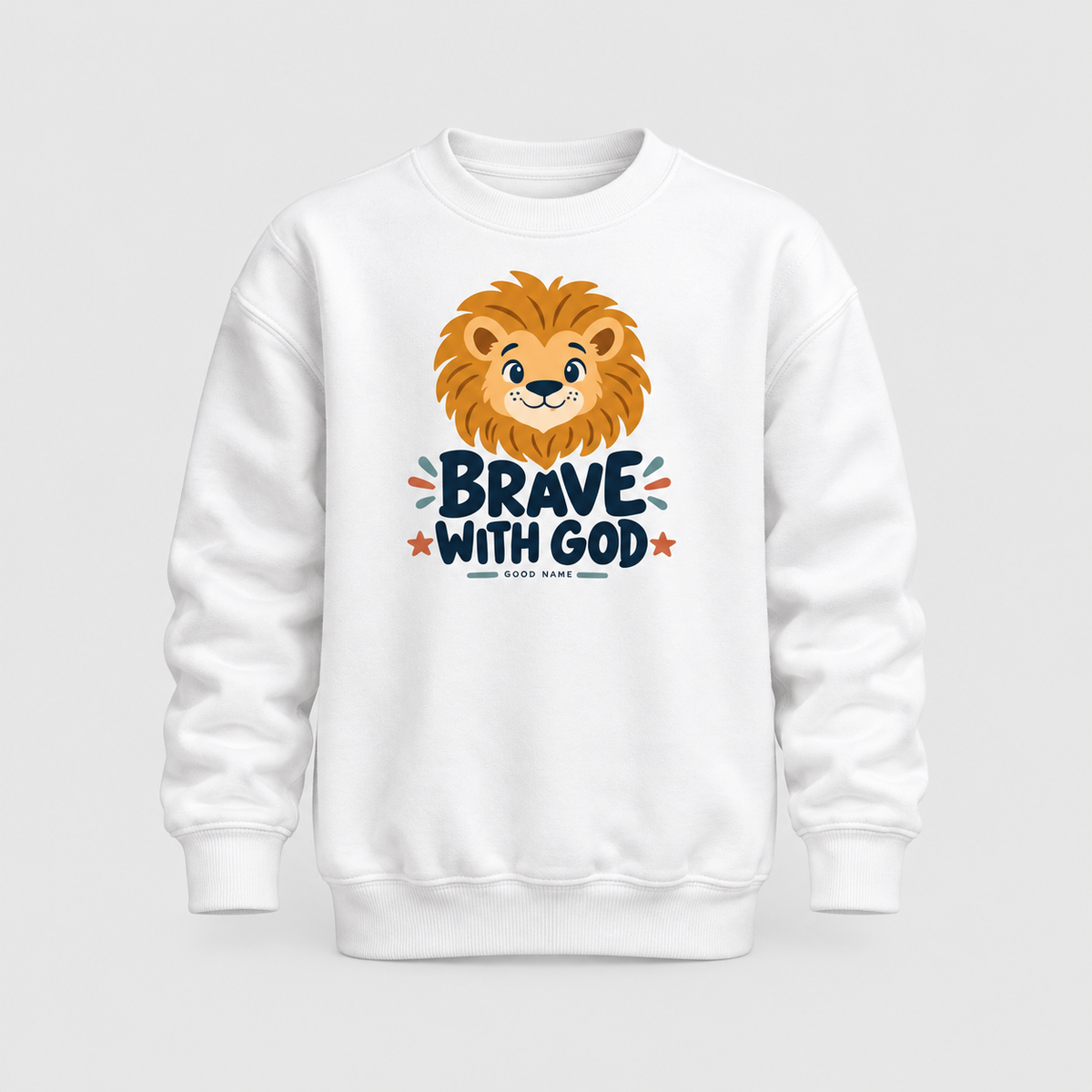 Brave with God Kids’ Crewneck Sweatshirt