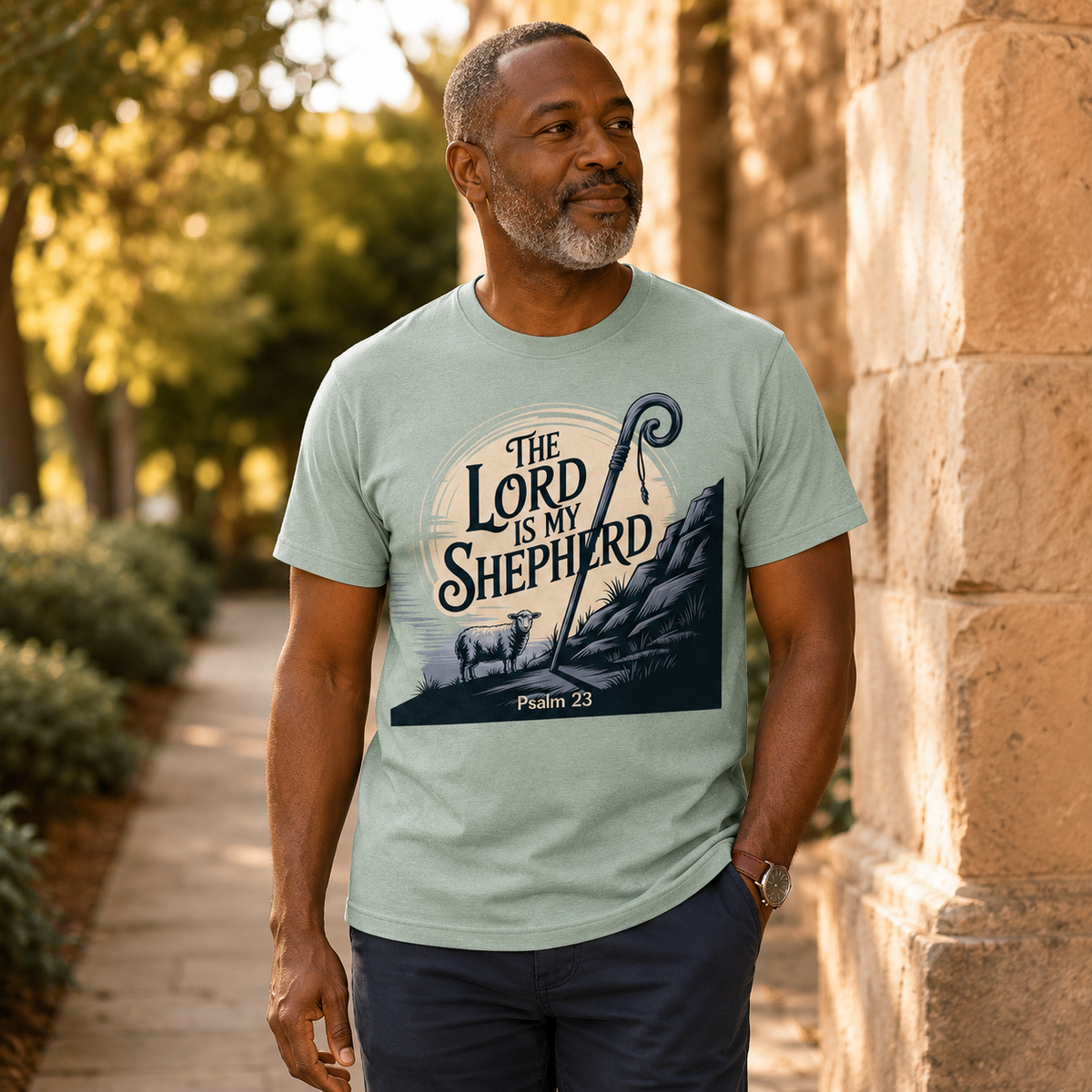 The Lord Is My Shepherd Christian T-Shirt | Psalm 23